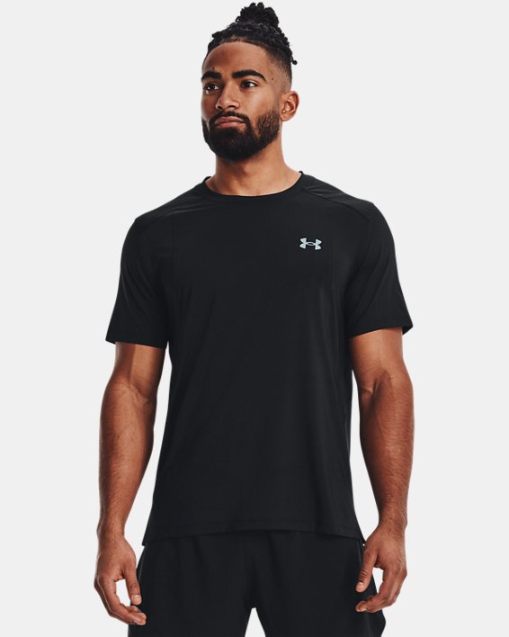 Men's UA Iso-Chill Run Laser T-Shirt, Black, pdpMainDesktop image number 0